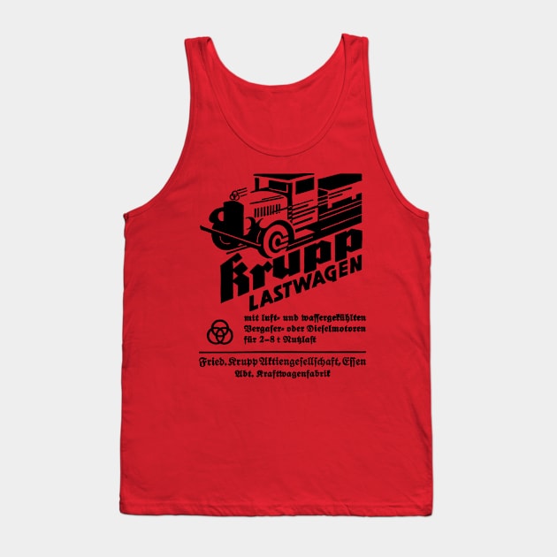 1934 KRUPP LASTWAGEN - advert Tank Top by Throwback Motors